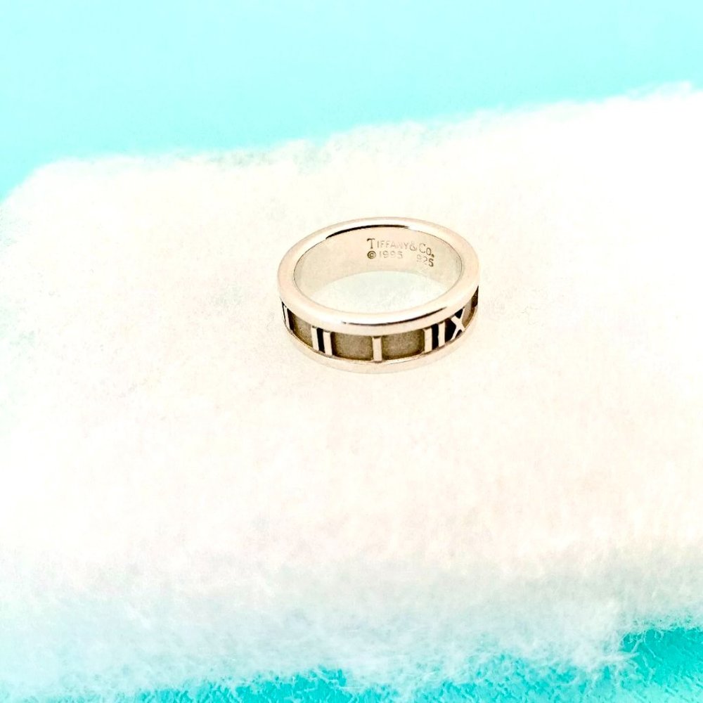 Tiffany & Co beautiful silver Atlas ring - Picture 5 of 11